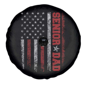 Senior Dad Spare Tire Cover Graduate Proud Dad Class of 2025 Vintage American Flag TS11 Print Your Wear
