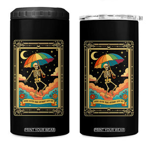 Shade Never Made Anybody Less Gay 4 in 1 Can Cooler Tumbler Funny Skeleton Rainbow Pride Month TS10 One Size: 16 oz Black Print Your Wear