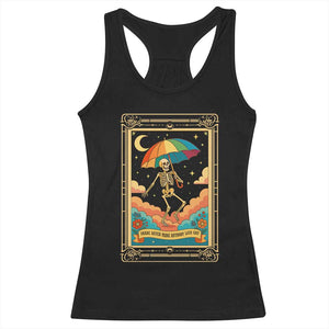 Shade Never Made Anybody Less Gay Racerback Tank Top Funny Skeleton Rainbow Pride Month TS10 Black Print Your Wear