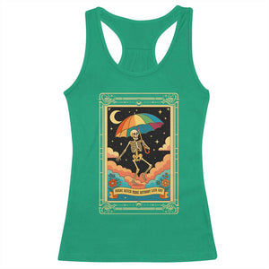 Shade Never Made Anybody Less Gay Racerback Tank Top Funny Skeleton Rainbow Pride Month TS10 Irish Green Print Your Wear