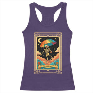 Shade Never Made Anybody Less Gay Racerback Tank Top Funny Skeleton Rainbow Pride Month TS10 Purple Print Your Wear
