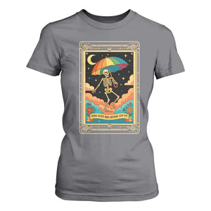 Shade Never Made Anybody Less Gay T Shirt For Women Funny Skeleton Rainbow Pride Month TS10 Charcoal Print Your Wear