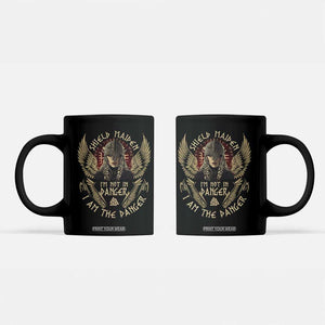 Shield Maiden Coffee Mug I Am The Danger Female Warrior Scandinavian Folklore Mythology TS09 Black Print Your Wear
