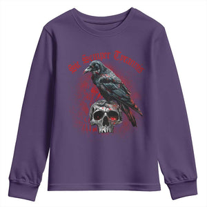 Sic Semper Tyrannis & Raven Youth Sweatshirt Protest Feminist Activist TS10 Purple Print Your Wear