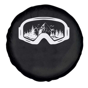 Skiing Spare Tire Cover Skiing Goggles Snow Wintersport Ski Snowboard TS10 Print Your Wear
