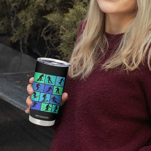 Skiing Tumbler Cup for Skiers Wintersport Ski Snowboard TS10 Print Your Wear
