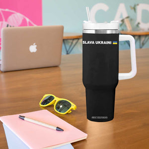 Slava Ukraini Ukraine Flag Tumbler With Handle Ukrainian Pride TS10 Print Your Wear