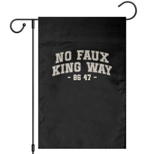 Snarky No Kings In America Garden Flag No Faux King Way 86 47 Vintage Retro TS10 Black Print Your Wear