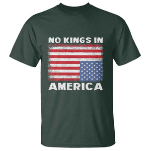 Snarky No Kings In America T Shirt 86 47 No Faux King Way US Flag Upside Down TS10 Dark Forest Green Print Your Wear