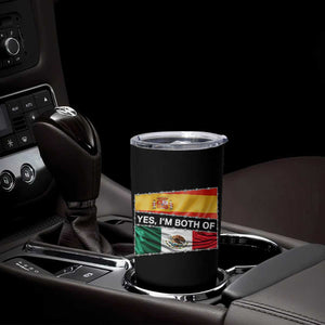 Spain Mexico Heritage Pride Tumbler Cup Yes I'm Both Identity Roots for Hispanics Latinos TS02 Print Your Wear