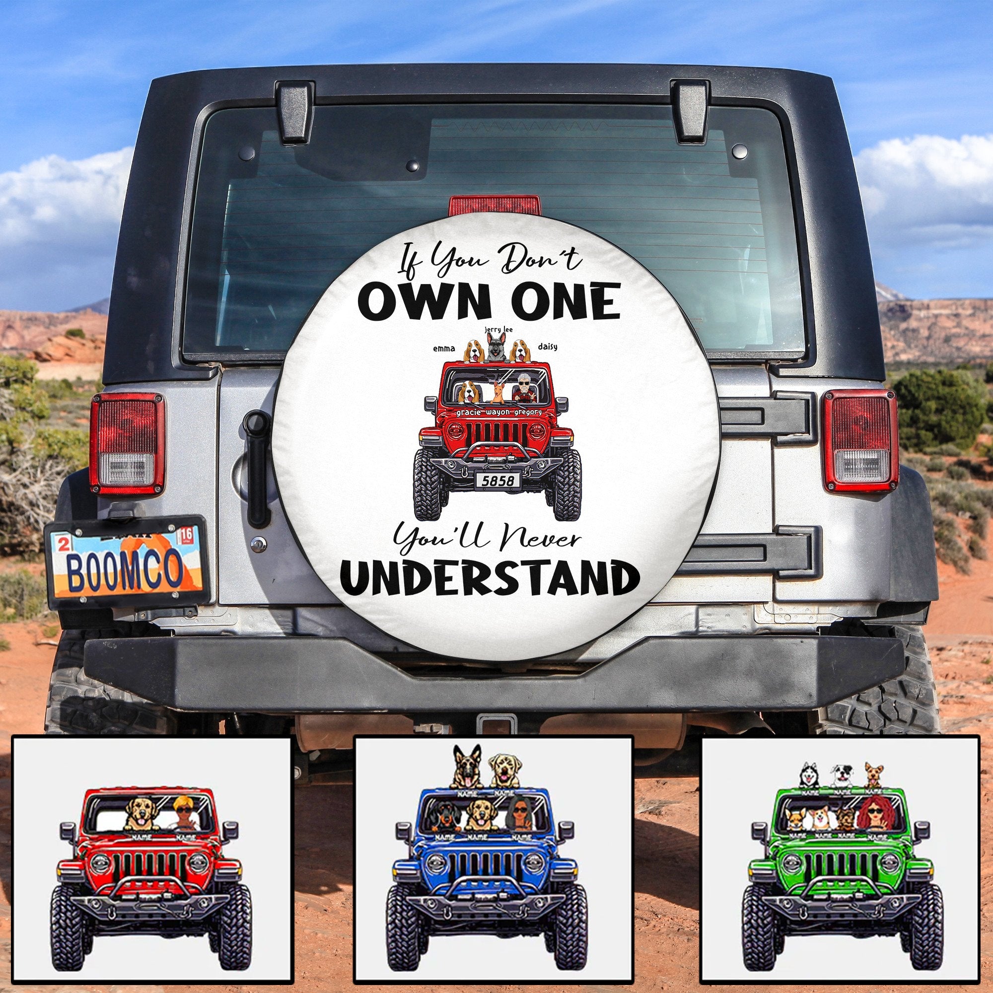 Personalized Jeep Tire Cover, If You Dont Own One Youll Never Understand NO.1, Gift For Jeep Lovers CTM Custom - Printyourwear