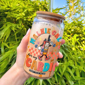 Special Education Glass Can Walkie Calls Are My Cardio Inspirational ABA SPED TS02 Print Your Wear