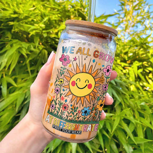 Special Education Glass Can We All Grow At Different Rates Inspirational Inclusion Sped Teacher TS02 Print Your Wear