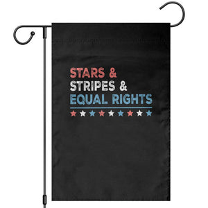 Stars Stripes And Equal Rights Garden Flag 4th Of July Women's Rights TS11 Black Print Your Wear