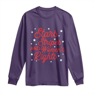 Stars Stripes And Equal Rights Long Sleeve Shirt 4th Of July Patriotic TS10 Purple Print Your Wear