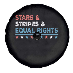 Stars Stripes And Equal Rights Spare Tire Cover 4th Of July Women's Rights TS11 Print Your Wear