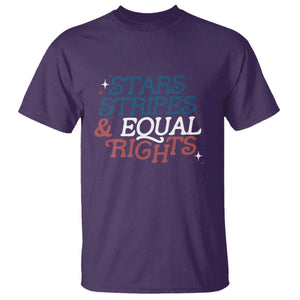 Stars Stripes And Equal Rights T Shirt 4th Of July Liberal American TS11 Purple Print Your Wear