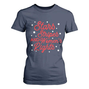 Stars Stripes And Equal Rights T Shirt For Women 4th Of July Patriotic TS10 Navy Print Your Wear