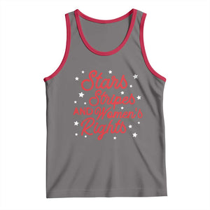 Stars Stripes And Equal Rights Tank Top 4th Of July Patriotic TS10 Deep Heather Red Print Your Wear