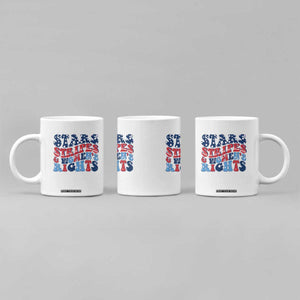 Stars Stripes And Women Rights Coffee Mug Groovy Retro 4th Of July TS10 Print Your Wear
