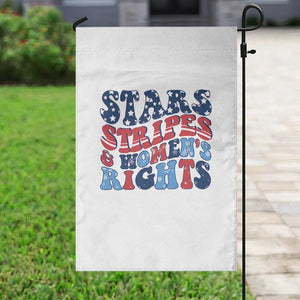 Stars Stripes And Women Rights Garden Flag Groovy Retro 4th Of July TS10 Print Your Wear