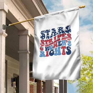 Stars Stripes And Women Rights Garden Flag Groovy Retro 4th Of July TS10 Print Your Wear