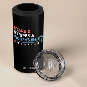 Stars Stripes And Women's Rights 4 in 1 Can Cooler Tumbler 4th Of July Equal Rights TS11 Print Your Wear