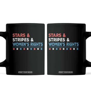 Stars Stripes And Women's Rights Coffee Mug 4th Of July Equal Rights TS11 Black Print Your Wear