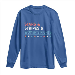 Stars Stripes And Women's Rights Long Sleeve Shirt 4th Of July Equal Rights TS11 Royal Blue Print Your Wear