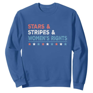 Stars Stripes And Women's Rights Sweatshirt 4th Of July Equal Rights TS11 Royal Blue Print Your Wear