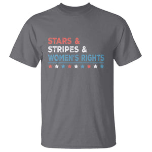 Stars Stripes And Women's Rights T Shirt 4th Of July Equal Rights TS11 Charcoal Print Your Wear