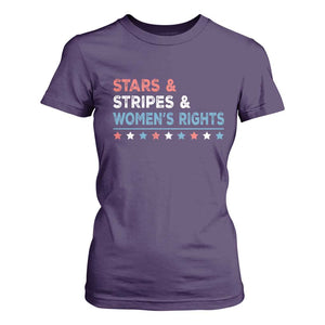 Stars Stripes And Women's Rights T Shirt For Women 4th Of July Equal Rights TS11 Purple Print Your Wear