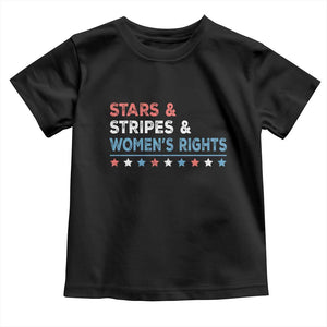 Stars Stripes And Women's Rights Toddler T Shirt 4th Of July Equal Rights TS11 Black Print Your Wear