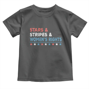 Stars Stripes And Women's Rights Toddler T Shirt 4th Of July Equal Rights TS11 Dark Heather Print Your Wear