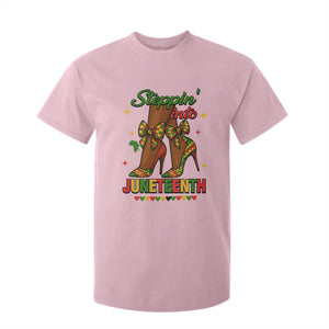 Stepping Into Juneteenth T Shirt For Kid Afro Diva High with African Pride TS02 Light Pink Print Your Wear