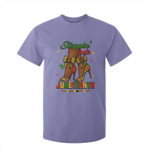 Stepping Into Juneteenth T Shirt For Kid Afro Diva High with African Pride TS02 Violet Print Your Wear