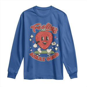 Strawberry Festival Long Sleeve Shirt Cute Feeling Berry Good Fruit Lover TS02 Royal Blue Print Your Wear