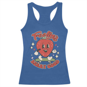 Strawberry Festival Racerback Tank Top Cute Feeling Berry Good Fruit Lover TS02 Royal Blue Print Your Wear