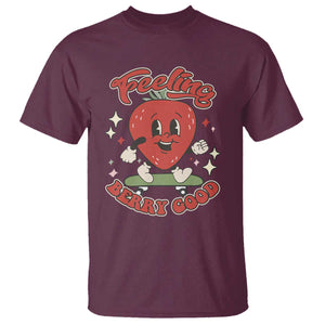 Strawberry Festival T Shirt Cute Feeling Berry Good Fruit Lover TS02 Maroon Print Your Wear