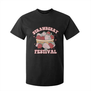 Strawberry Festival T Shirt For Kid Retro Strawberries Fruit Lover TS02 Black Print Your Wear