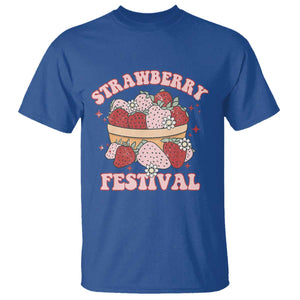 Strawberry Festival T Shirt Retro Strawberries Fruit Lover TS02 Royal Blue Print Your Wear