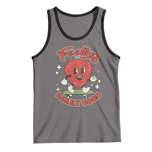 Strawberry Festival Tank Top Cute Feeling Berry Good Fruit Lover TS02 Deep Heather Black Print Your Wear