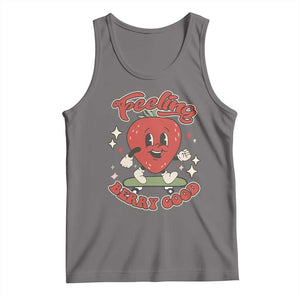Strawberry Festival Tank Top Cute Feeling Berry Good Fruit Lover TS02 Deep Heather Print Your Wear