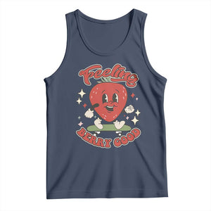 Strawberry Festival Tank Top Cute Feeling Berry Good Fruit Lover TS02 Navy Print Your Wear