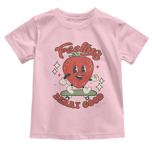 Strawberry Festival Toddler T Shirt Cute Feeling Berry Good Fruit Lover TS02 Light Pink Print Your Wear