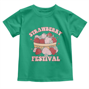 Strawberry Festival Toddler T Shirt Retro Strawberries Fruit Lover TS02 Irish Green Print Your Wear