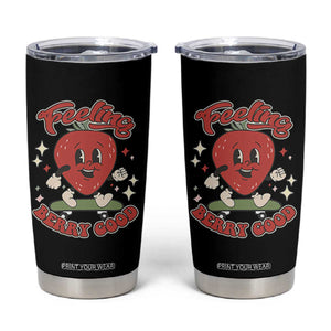 Strawberry Festival Tumbler Cup Cute Feeling Berry Good Fruit Lover TS02 Black Print Your Wear