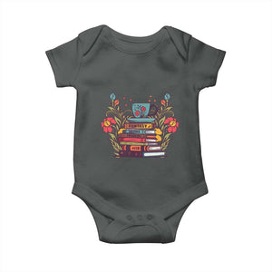 Subtle FDT Baby Onesie Fantasy Drama Tragedy Book Lover TS02 Dark Heather Print Your Wear
