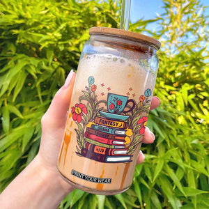 Subtle FDT Glass Can Fantasy Drama Tragedy Book Lover TS02 Print Your Wear