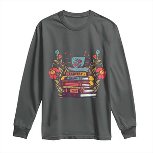 Subtle FDT Long Sleeve Shirt Fantasy Drama Tragedy Book Lover TS02 Dark Heather Print Your Wear
